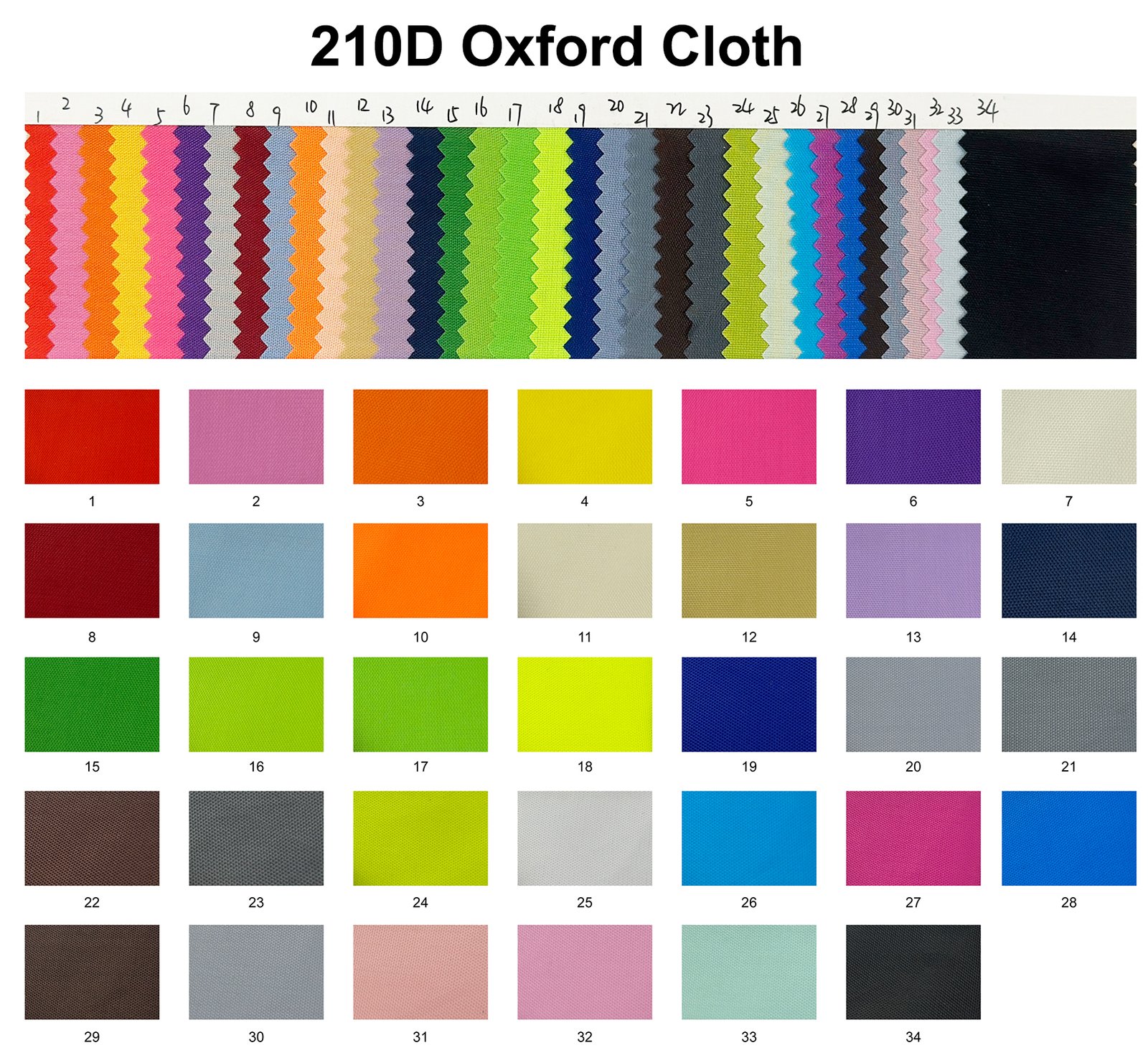 210D Oxford Cloth