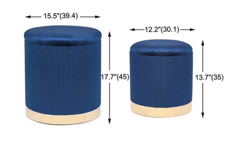 foldable storage ottomans