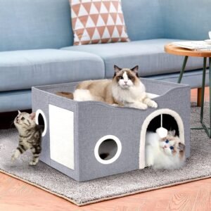 how to make a cat nesting box