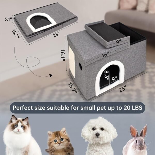 collapsible cat cube