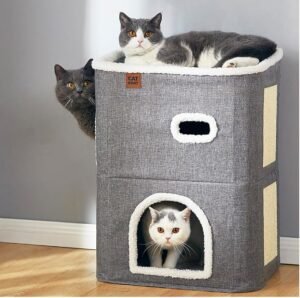 how big should a cat nesting box be