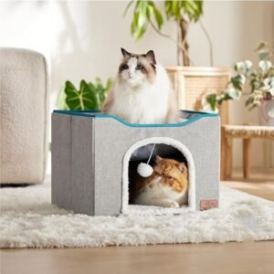 how big should a cat nesting box be