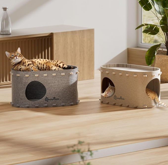 how big should a cat nesting box be