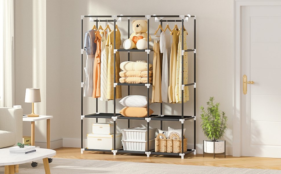 assemble portable wardrobe