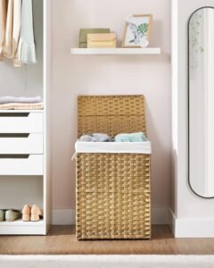 how to hide laundry basket in bedroom