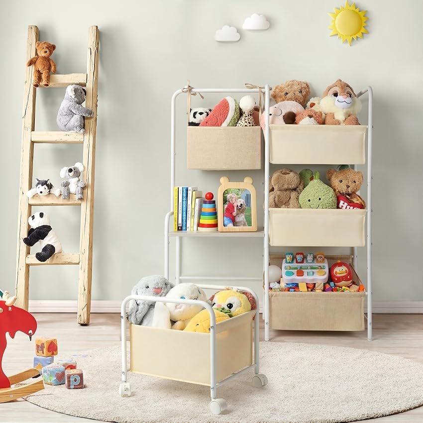 how to organize toys in living room