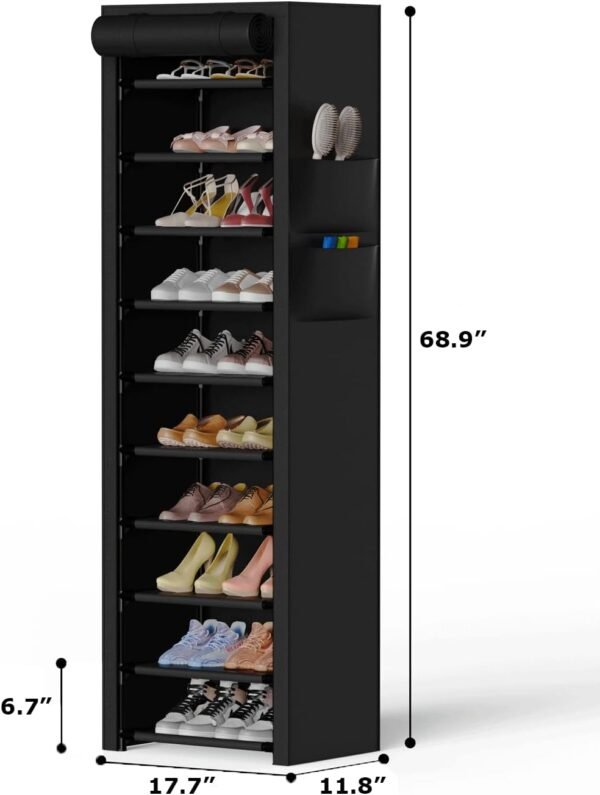 shoe shelf with cover