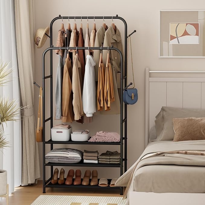 how to assemble a garment rack