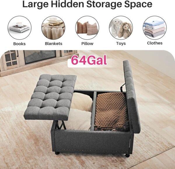 large storage ottoman bench