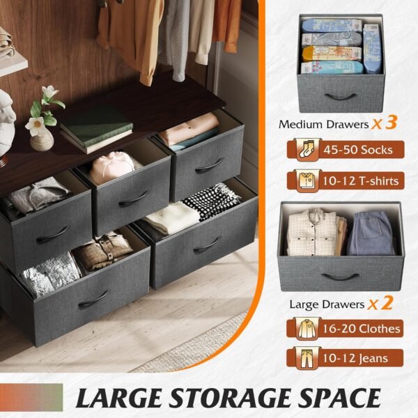 fabric drawer storage unit