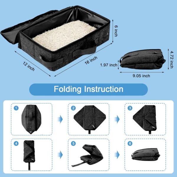 foldable cat litter box