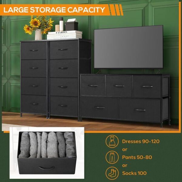 storage dresser with drawers