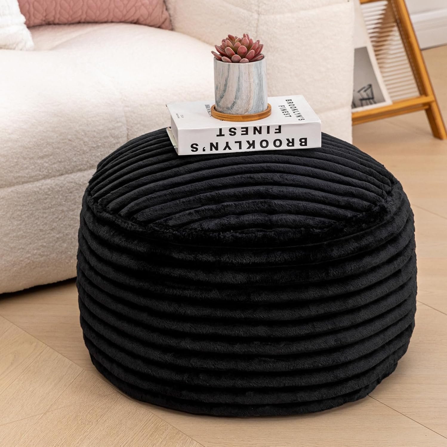 how do you make a pouf ottoman