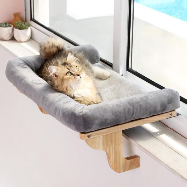 wooden cat hammock