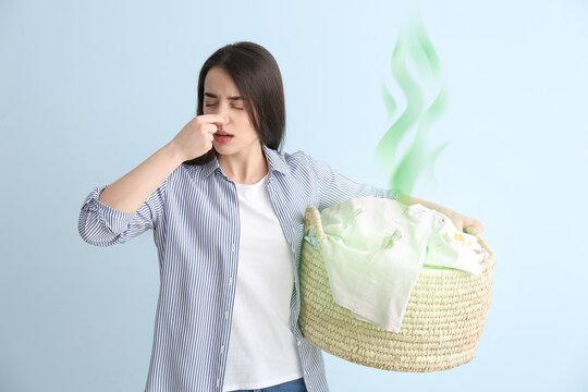 how to clean a fabric laundry basket