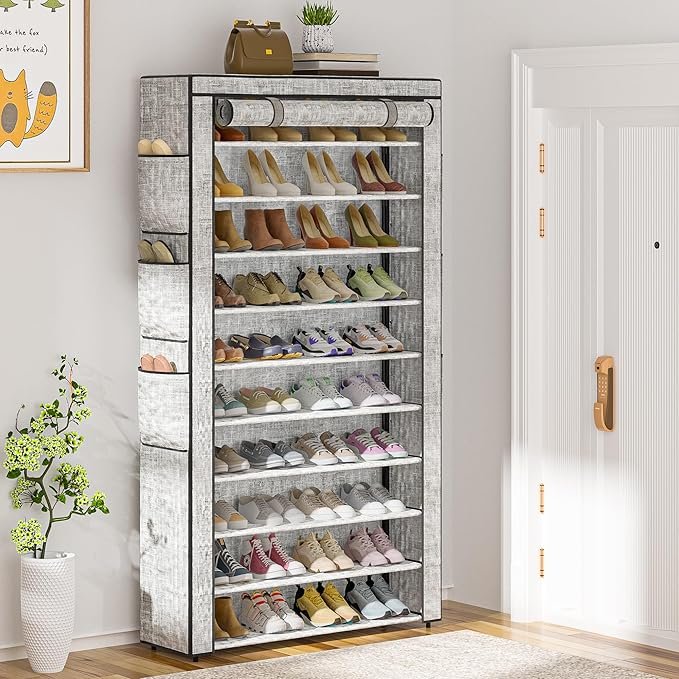 how to organize shoes in small spaces