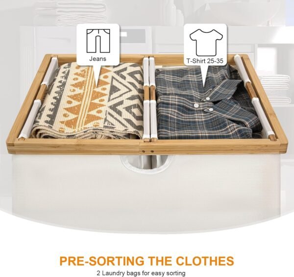 double laundry hamper with lid