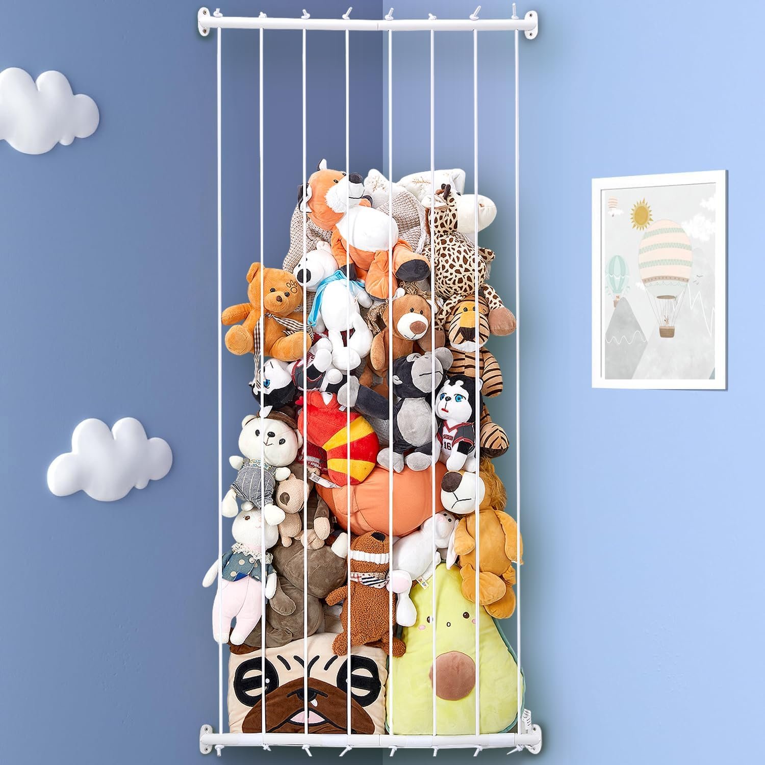 vertical stuffed animal storage